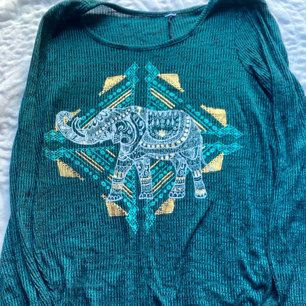 Boho elephant sweater
